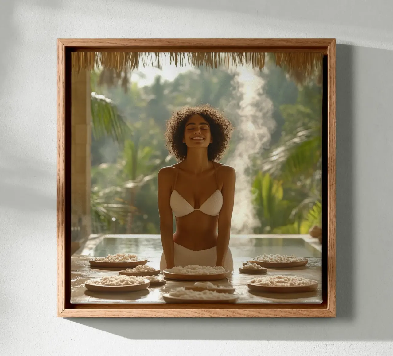 Bali Serenity Rituals tela con Cornice a cassetta da Wanderlust Vibes