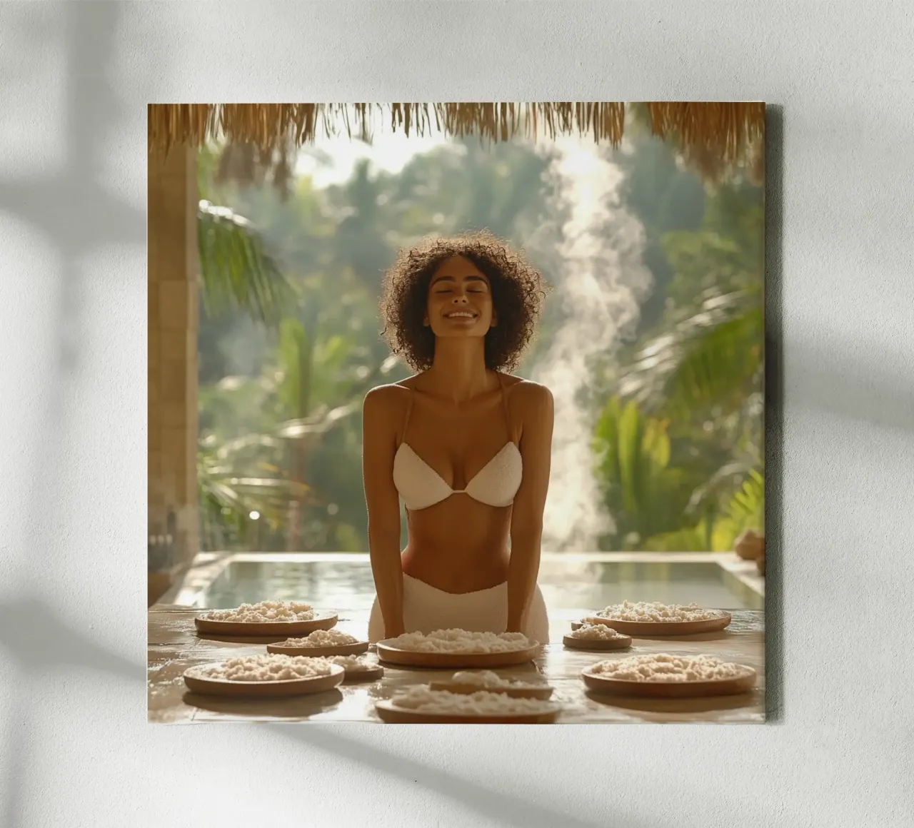 Bali Serenity Rituals tela con Cornice a cassetta da Wanderlust Vibes