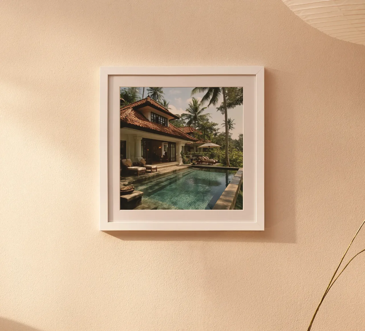 Bali Serenity Rituals poster con telaio in legno da Wanderlust Vibes