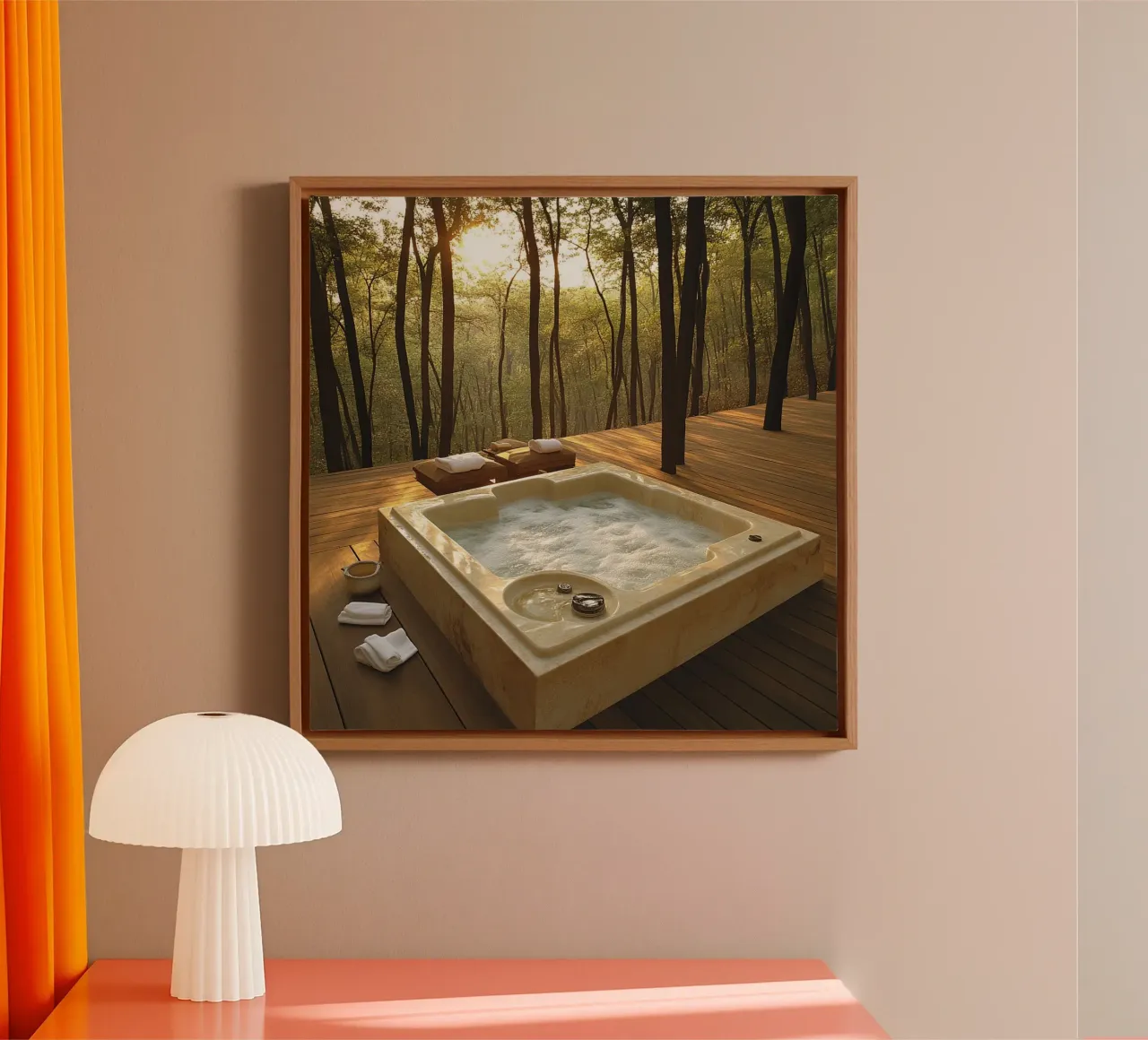 Bali Serenity Rituals tela con Cornice a cassetta da Wanderlust Vibes