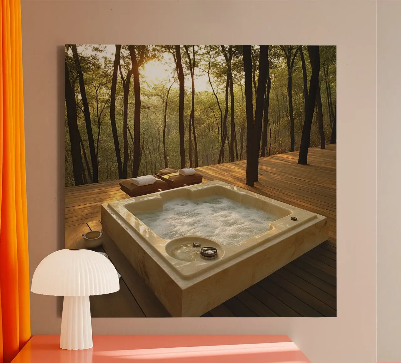 Bali Serenity Rituals tela con Cornice a cassetta da Wanderlust Vibes