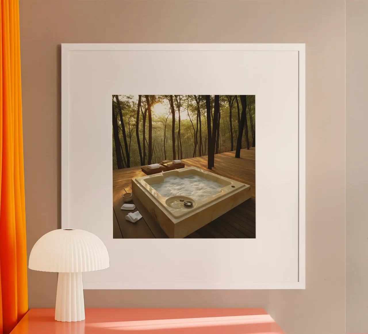 Bali Serenity Rituals poster con telaio in plastica da Wanderlust Vibes