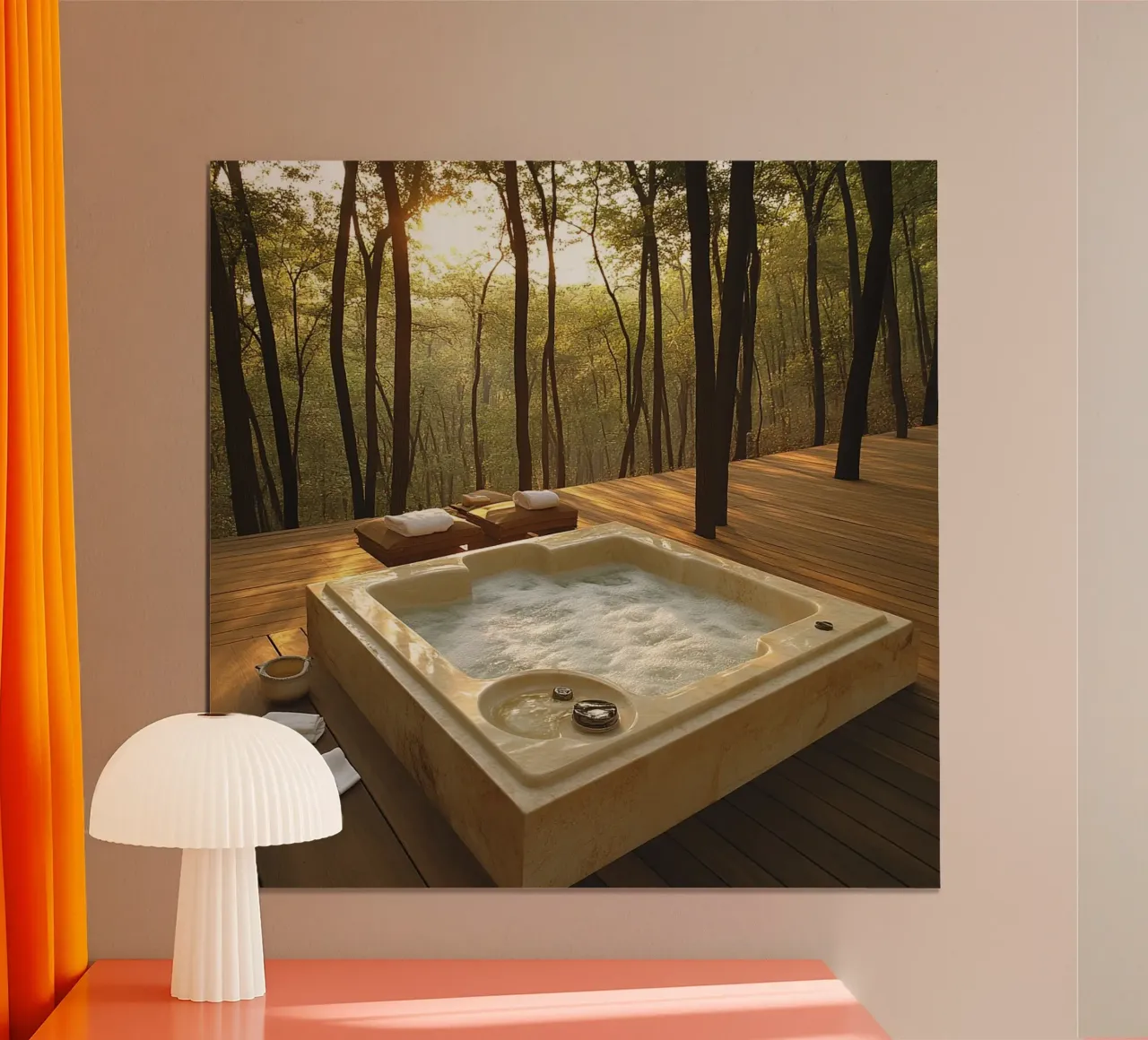Bali Serenity Rituals poster con telaio in plastica da Wanderlust Vibes