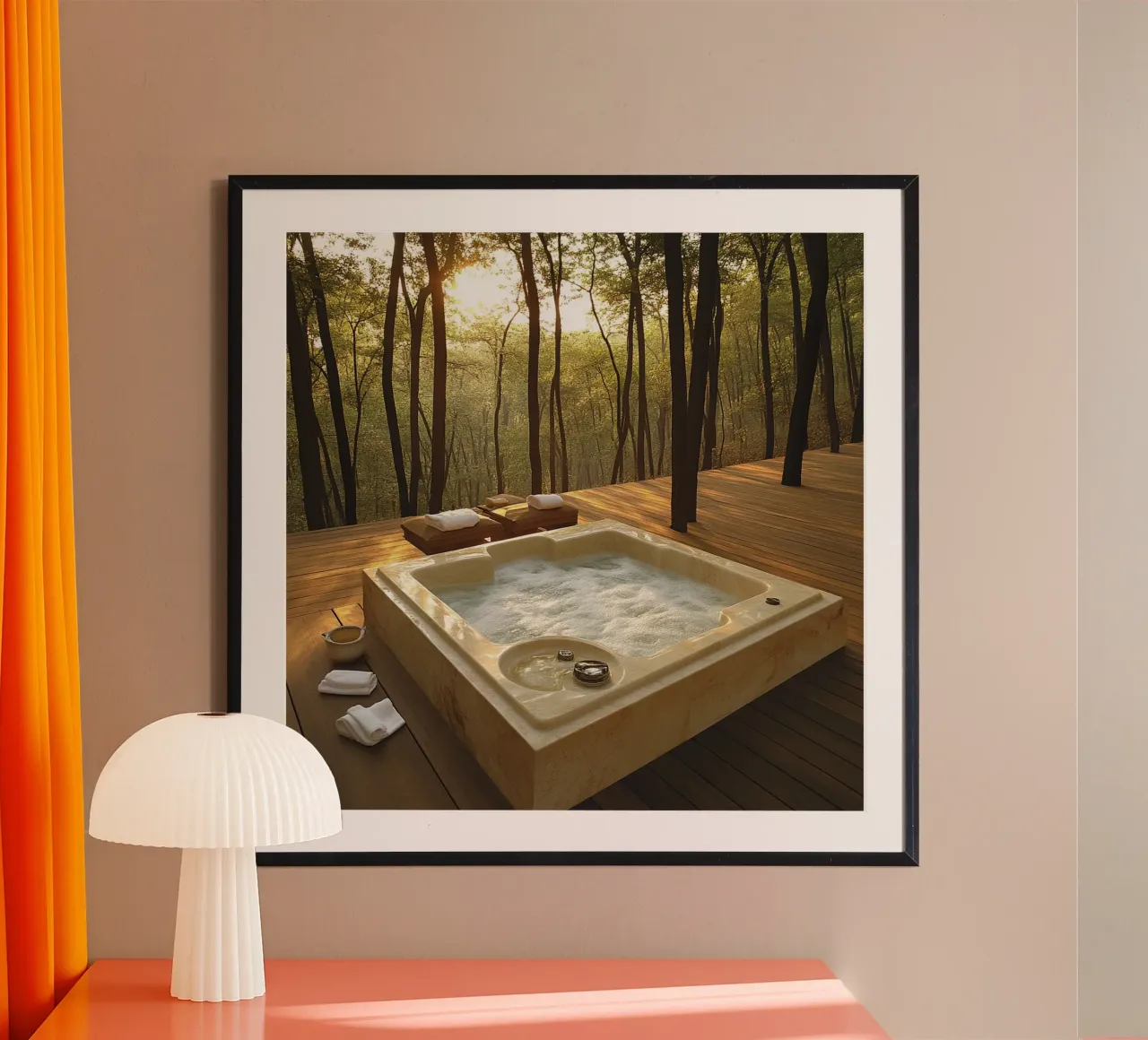 Bali Serenity Rituals poster con telaio in plastica da Wanderlust Vibes
