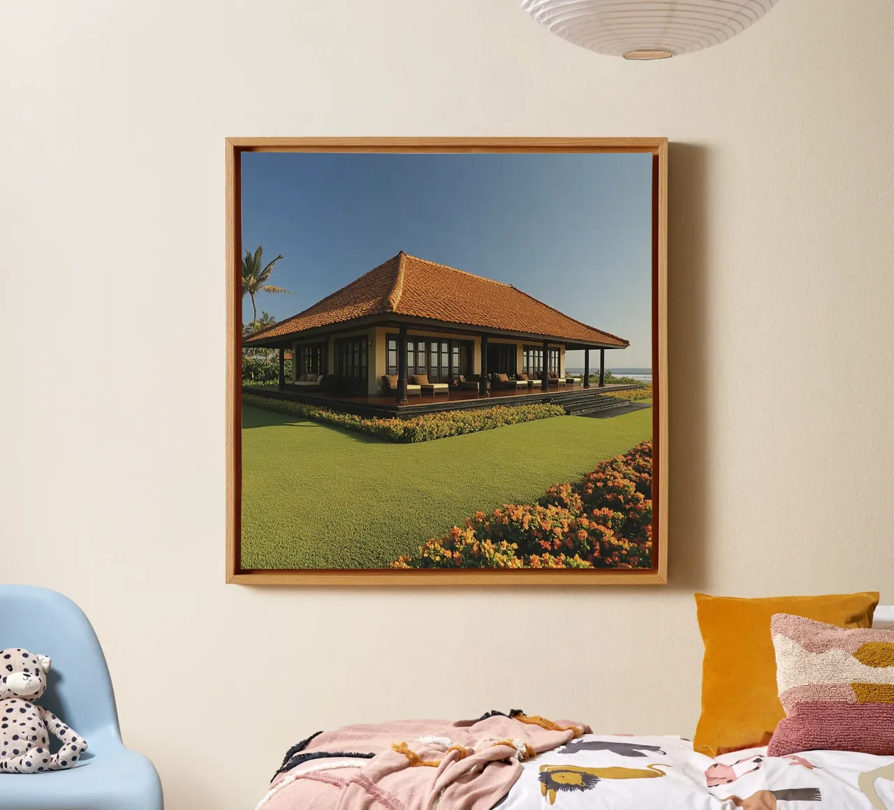 Bali Serenity Rituals tela con Cornice a cassetta da Wanderlust Vibes
