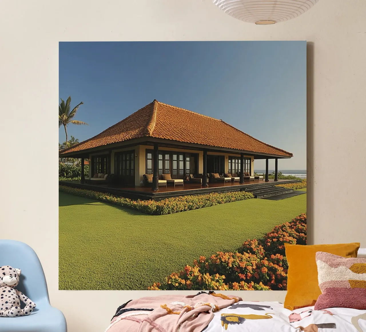 Bali Serenity Rituals tela con Cornice a cassetta da Wanderlust Vibes