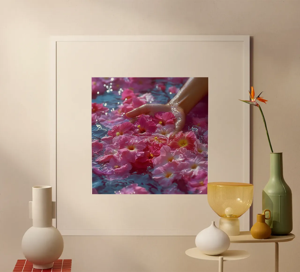 Bali Serenity Rituals poster con telaio in plastica da Wanderlust Vibes