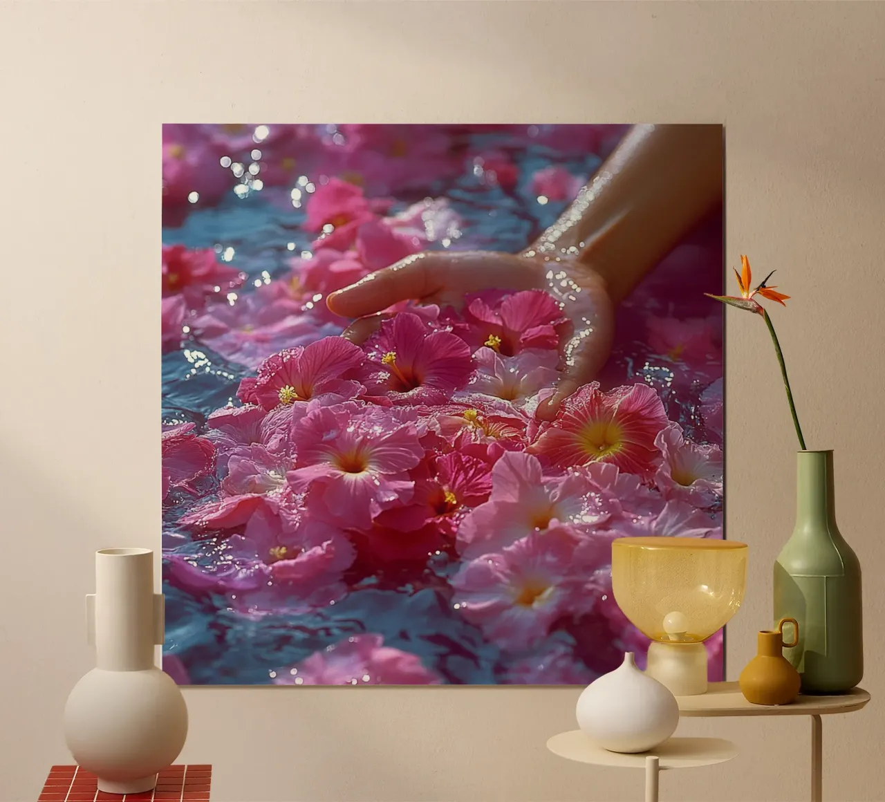 Bali Serenity Rituals poster con telaio in plastica da Wanderlust Vibes