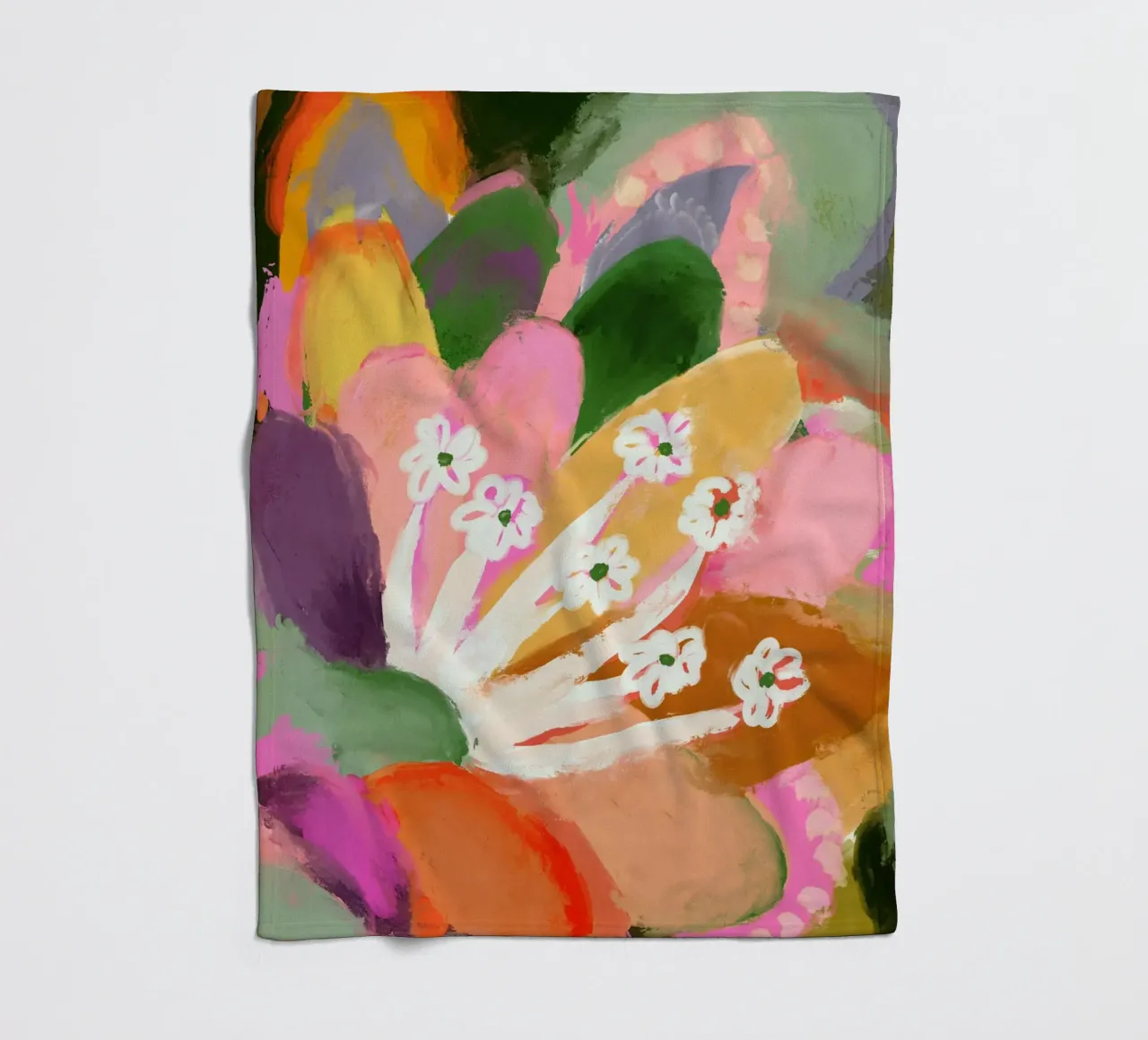 Colorful Bloom coperta in pile da treechild