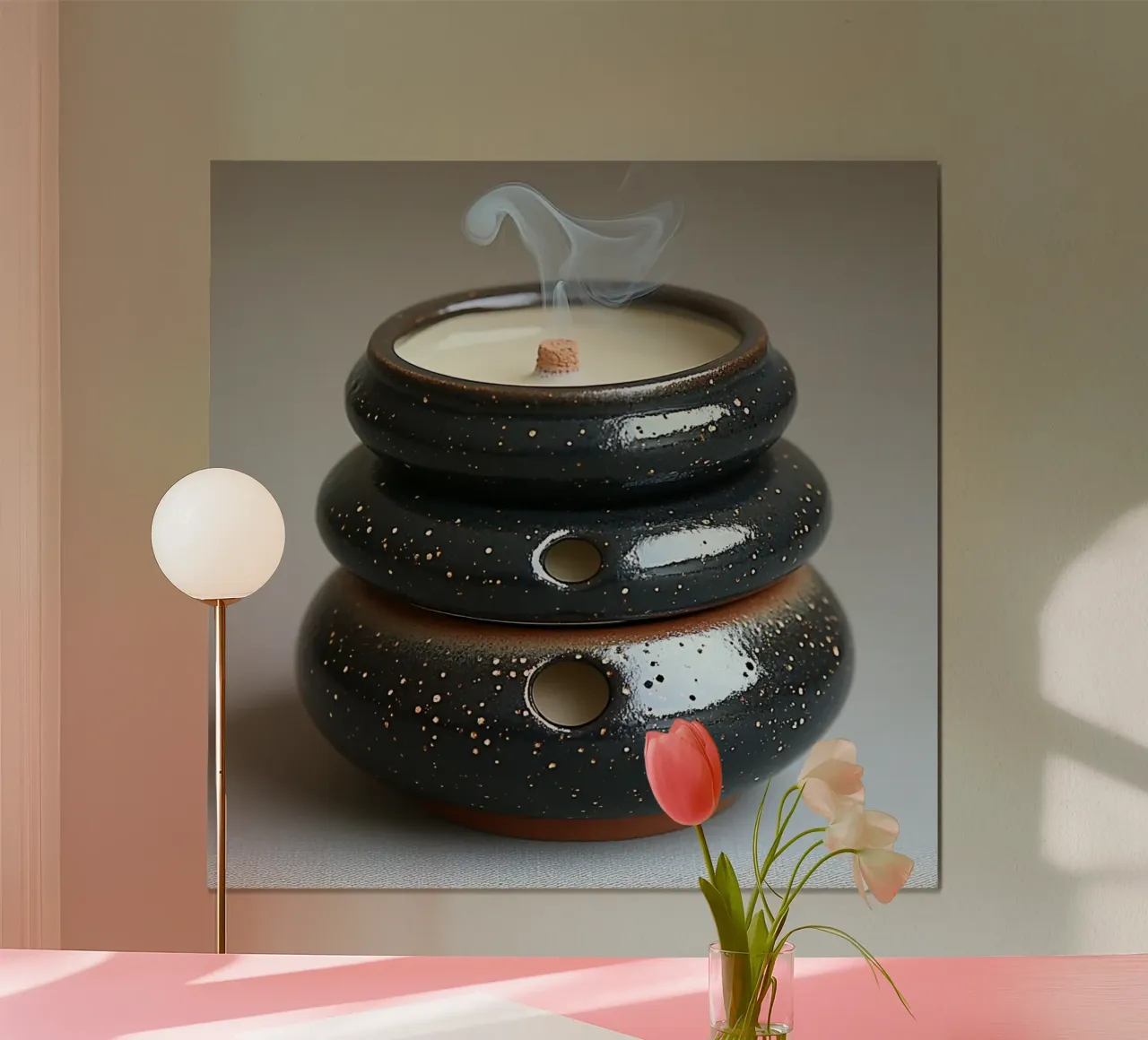 Bali Serenity Rituals poster con telaio in alluminio da Wanderlust Vibes