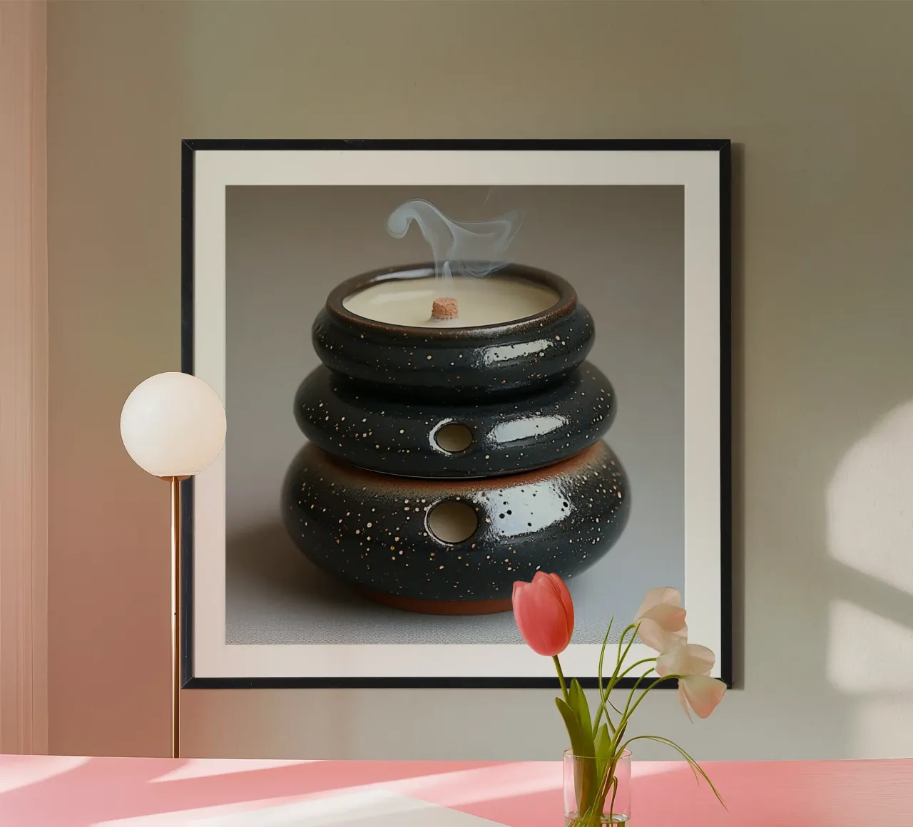 Bali Serenity Rituals poster con telaio in alluminio da Wanderlust Vibes