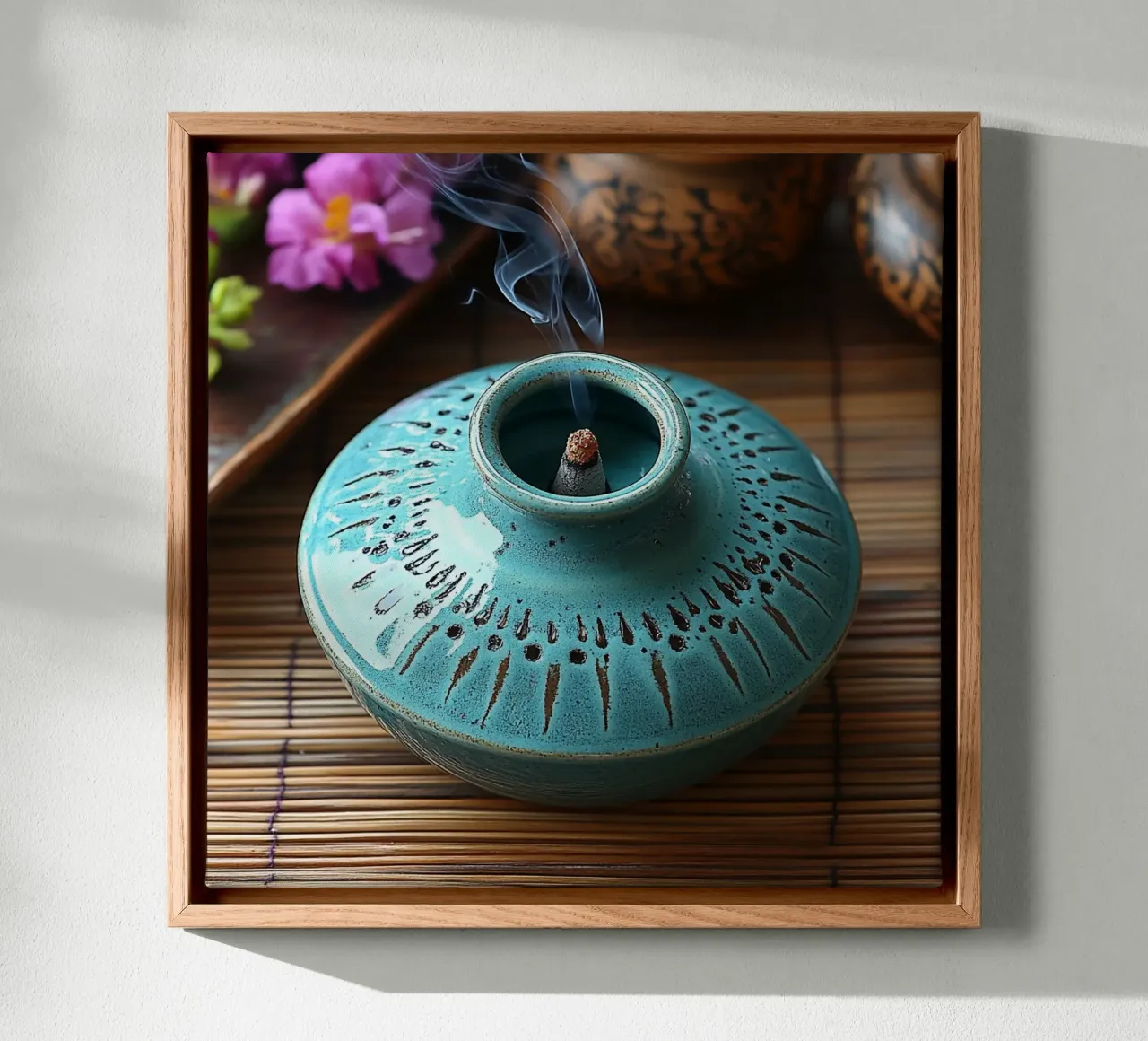 Bali Serenity Rituals tela con Cornice a cassetta da Wanderlust Vibes