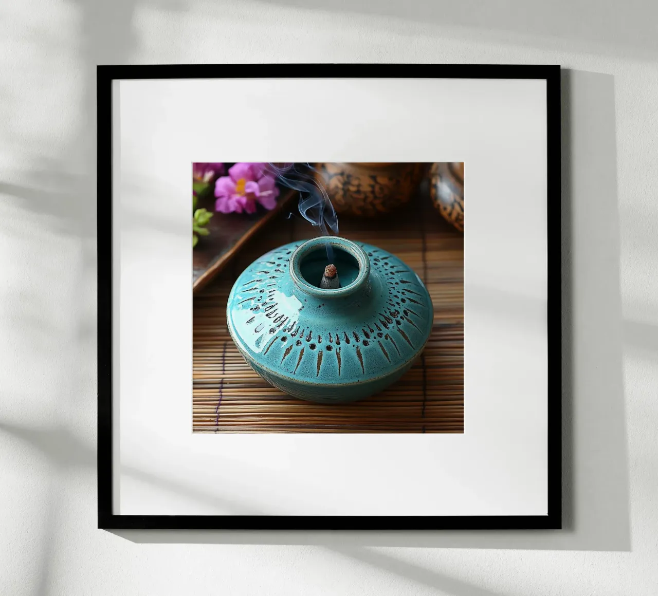 Bali Serenity Rituals poster con telaio in alluminio da Wanderlust Vibes