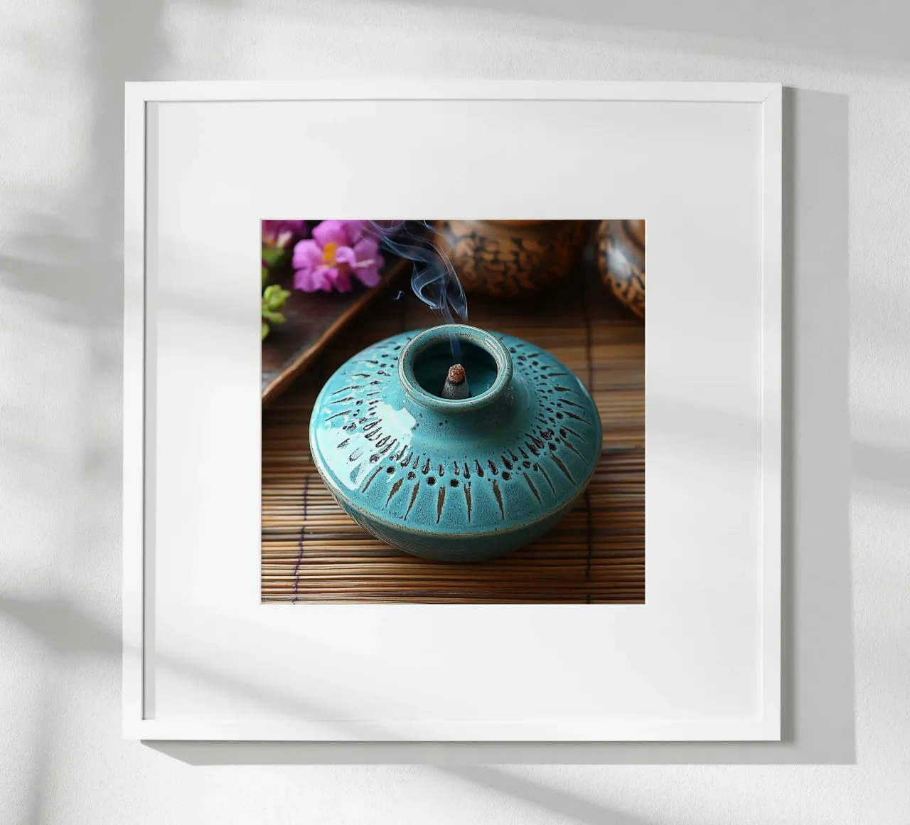 Bali Serenity Rituals poster con telaio in alluminio da Wanderlust Vibes