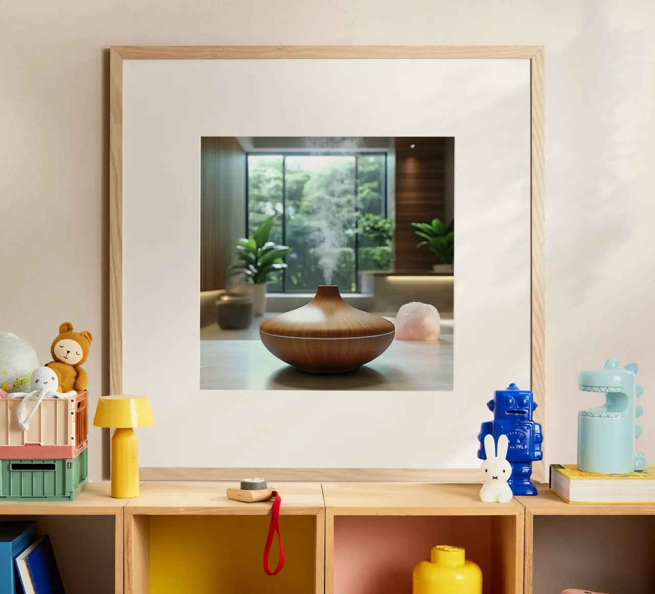 Bali Serenity Rituals poster con telaio in alluminio da Wanderlust Vibes