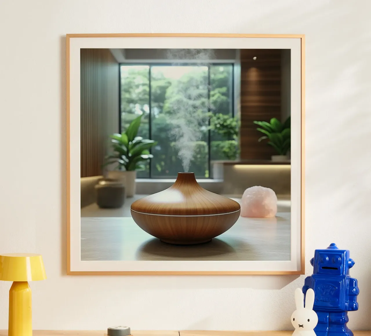 Bali Serenity Rituals poster con telaio in alluminio da Wanderlust Vibes