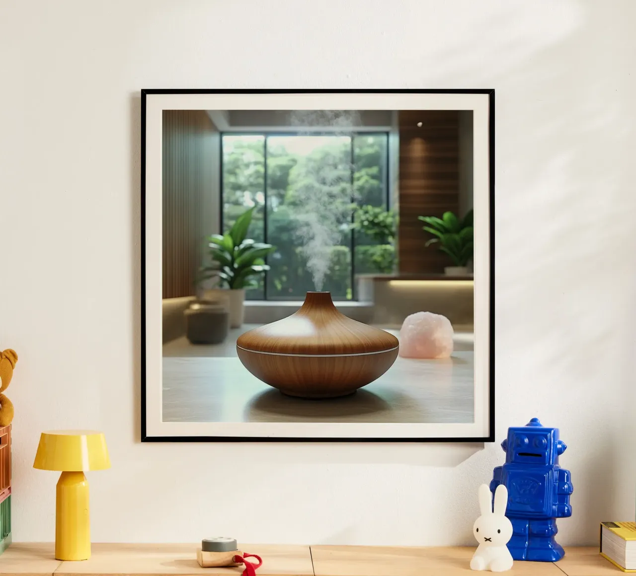 Bali Serenity Rituals poster con telaio in alluminio da Wanderlust Vibes