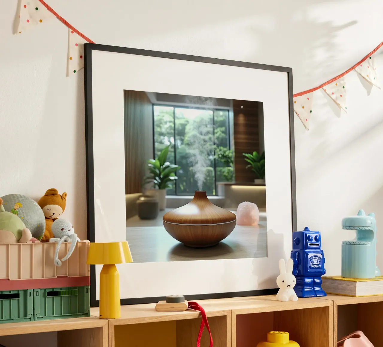 Bali Serenity Rituals poster con telaio in alluminio da Wanderlust Vibes