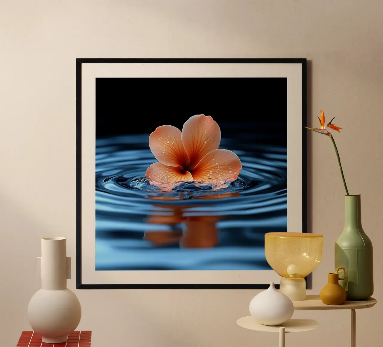 Bali Serenity Rituals poster con telaio in plastica da Wanderlust Vibes
