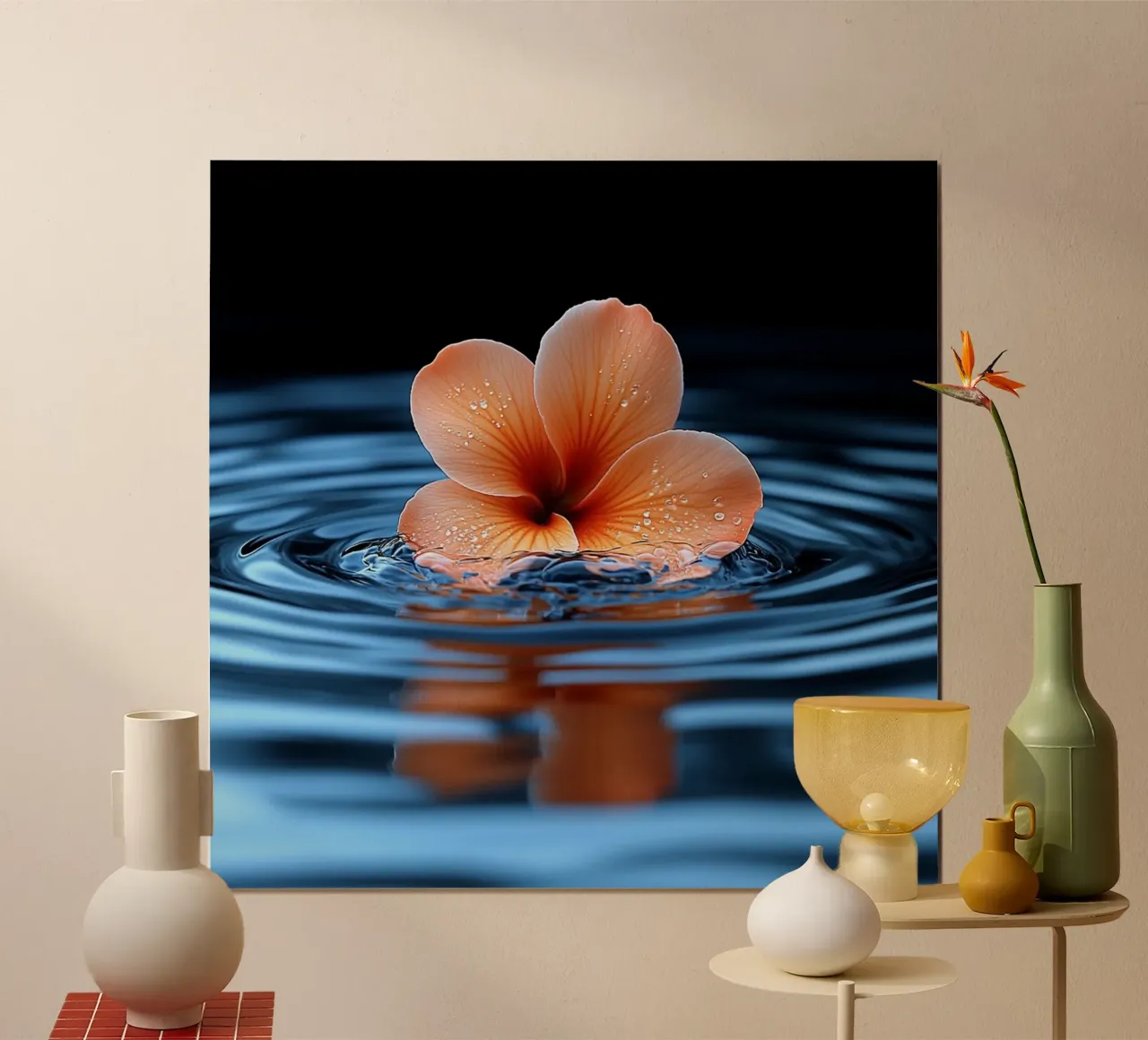 Bali Serenity Rituals poster con telaio in plastica da Wanderlust Vibes