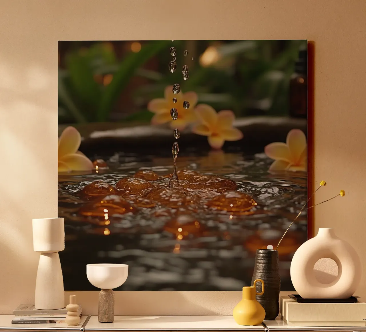 Bali Serenity Rituals tela con Cornice a cassetta da Wanderlust Vibes