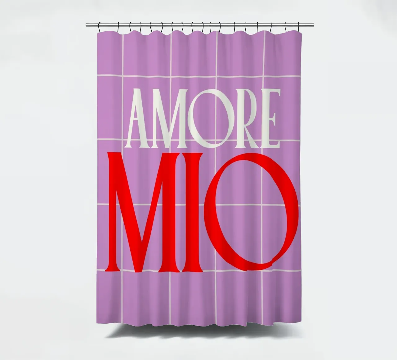 Amore Mio tenda da doccia da Attaboy Dsgn