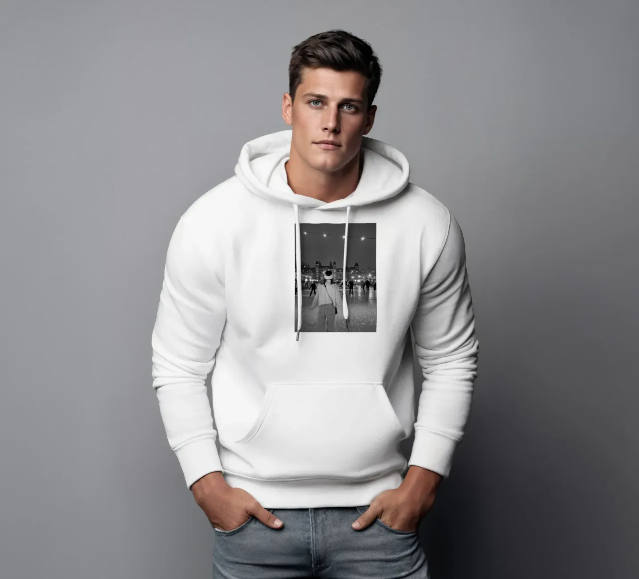 Bianco e nero #3 felpa con cappuccio da j-photography