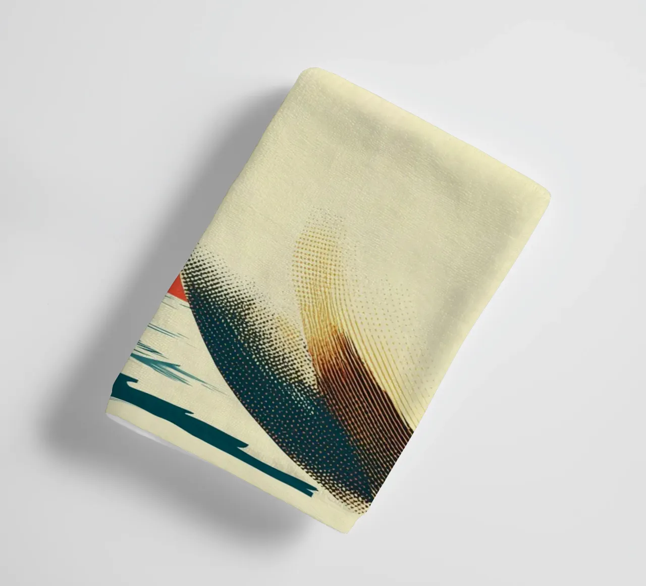 Two seagulls and a lighthouse | Authentic coastal romance towel by Autofocus