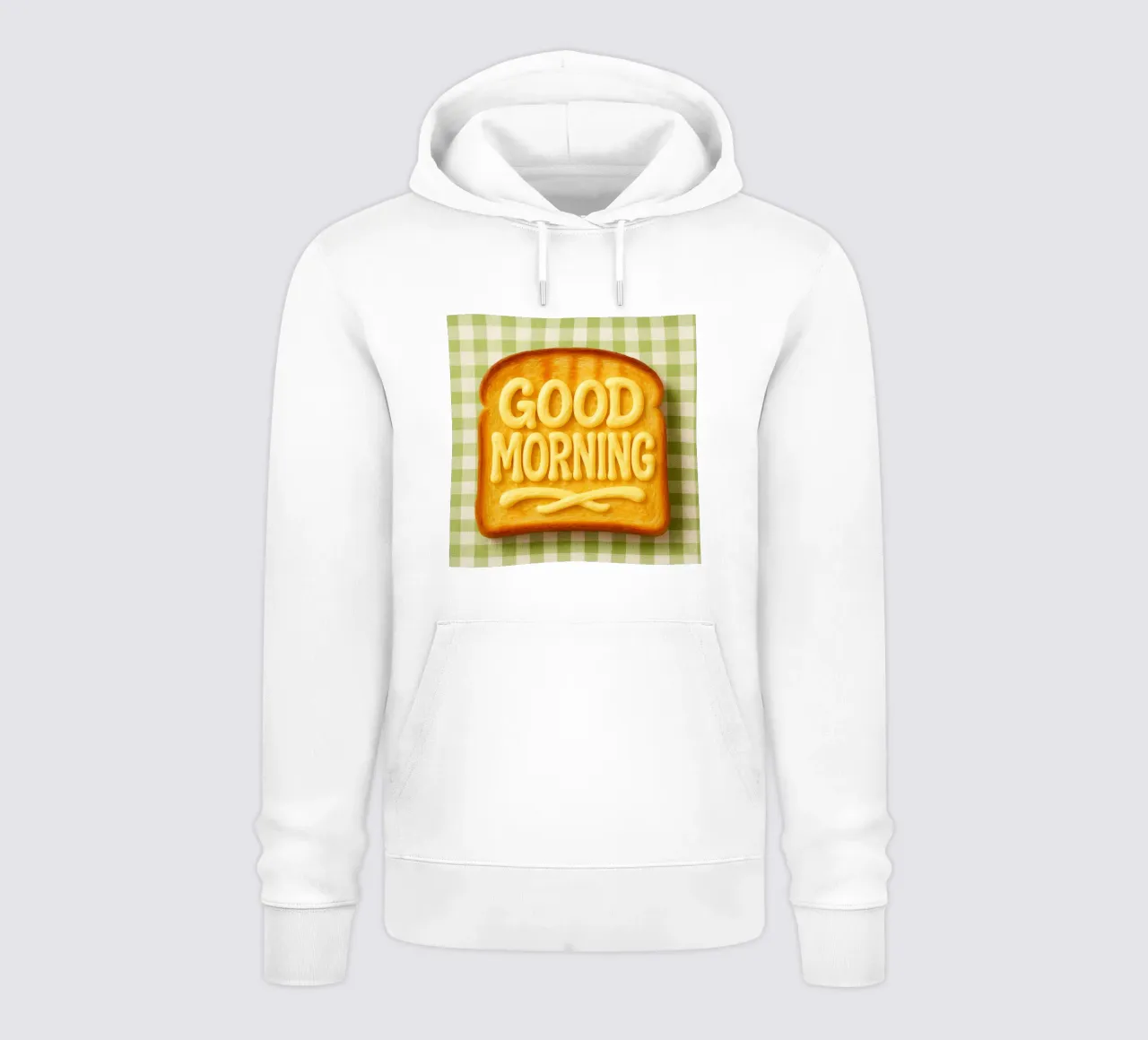 Good morning toast with butter felpa con cappuccio da RB-Quotes