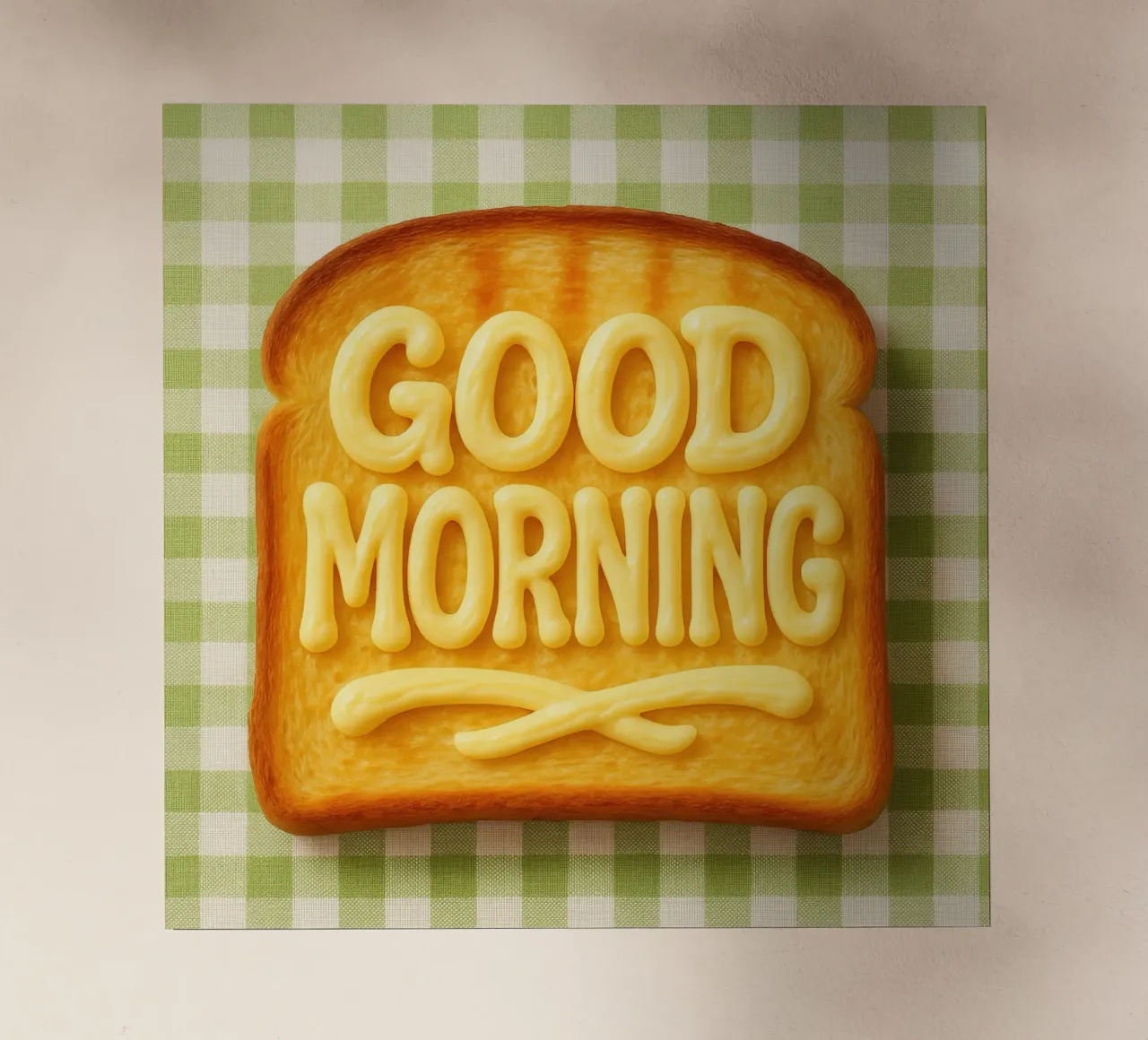 Good morning toast with butter pellicola backlit da RB-Quotes
