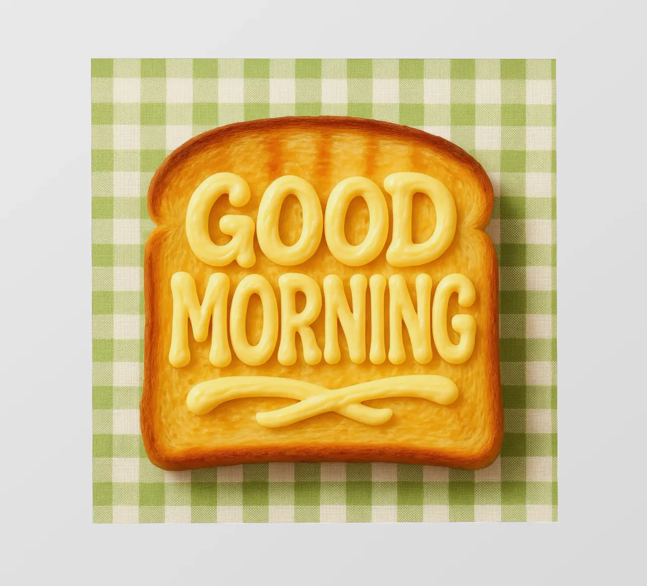 Good morning toast with butter pellicola backlit da RB-Quotes