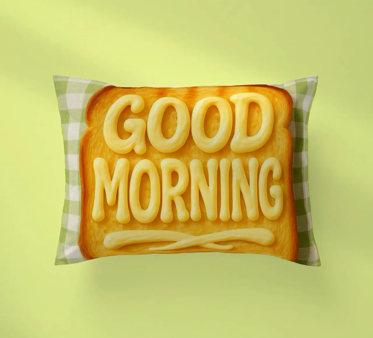 Good morning toast with butter cuscino da RB-Quotes