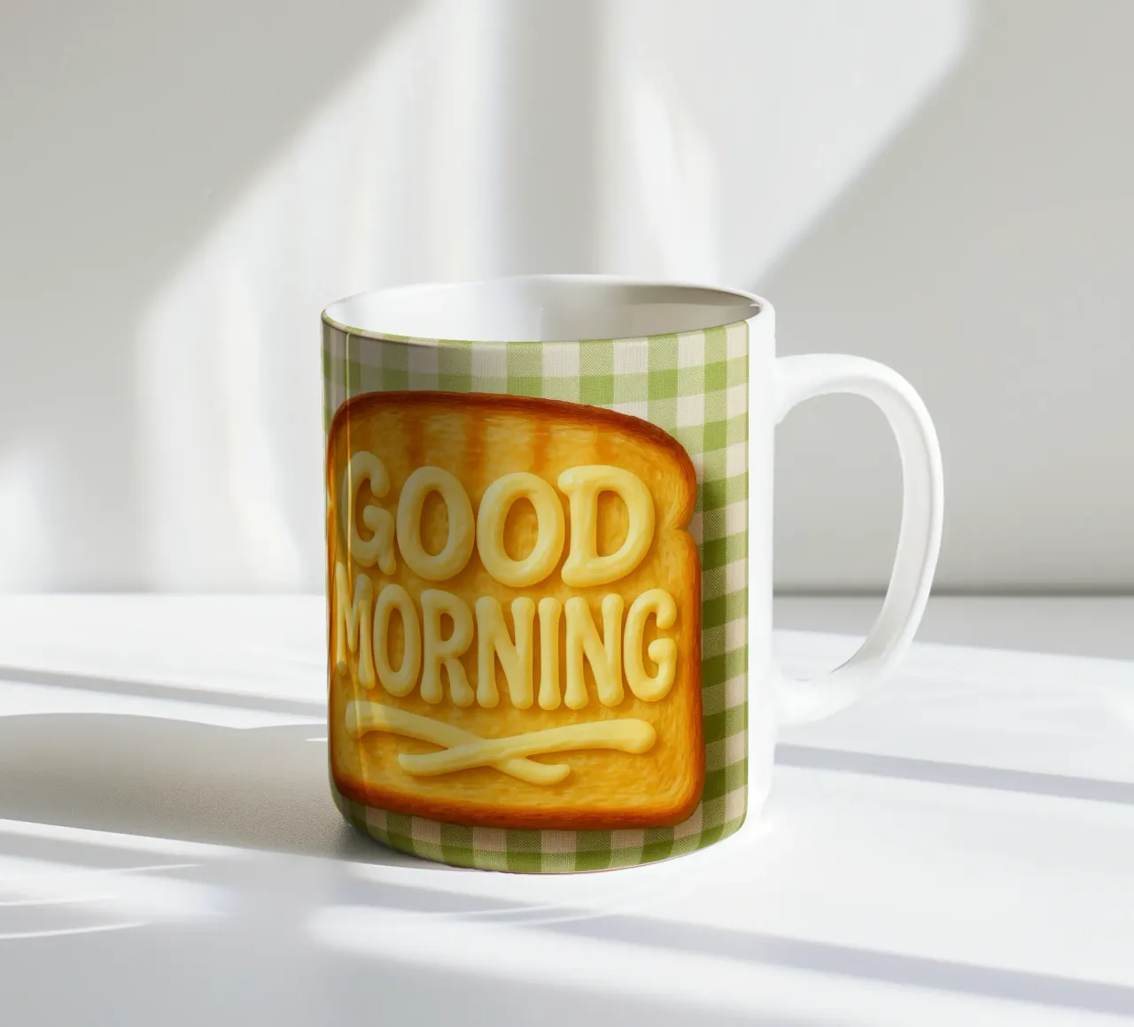 Good morning toast with butter tazza in ceramica da RB-Quotes