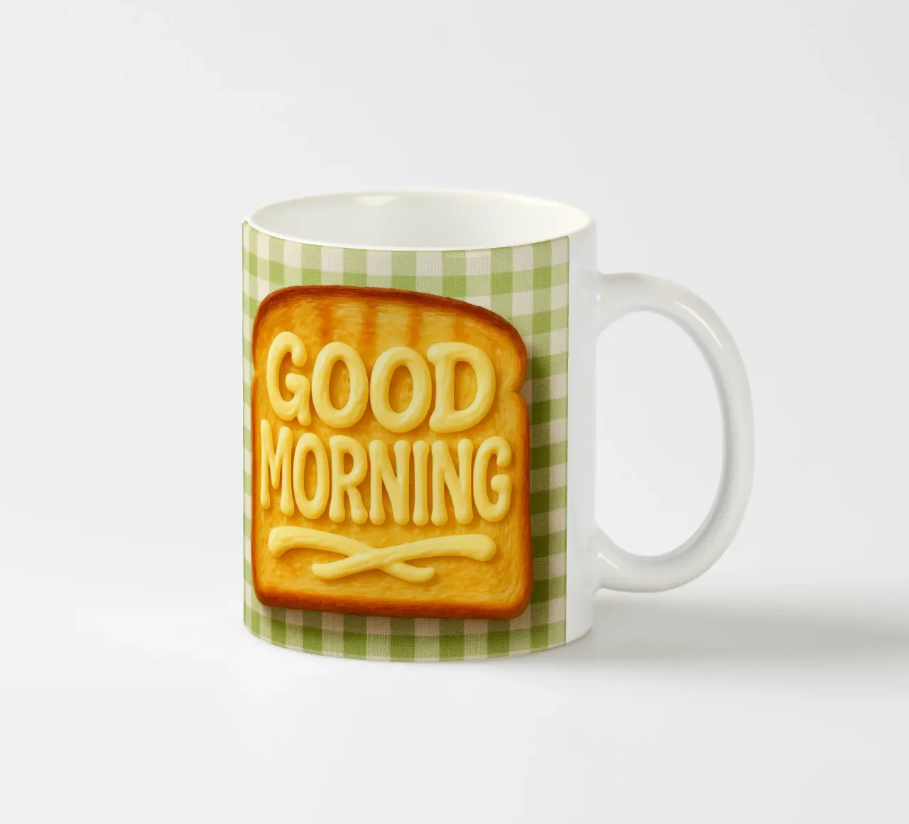 Good morning toast with butter tazza in ceramica da RB-Quotes
