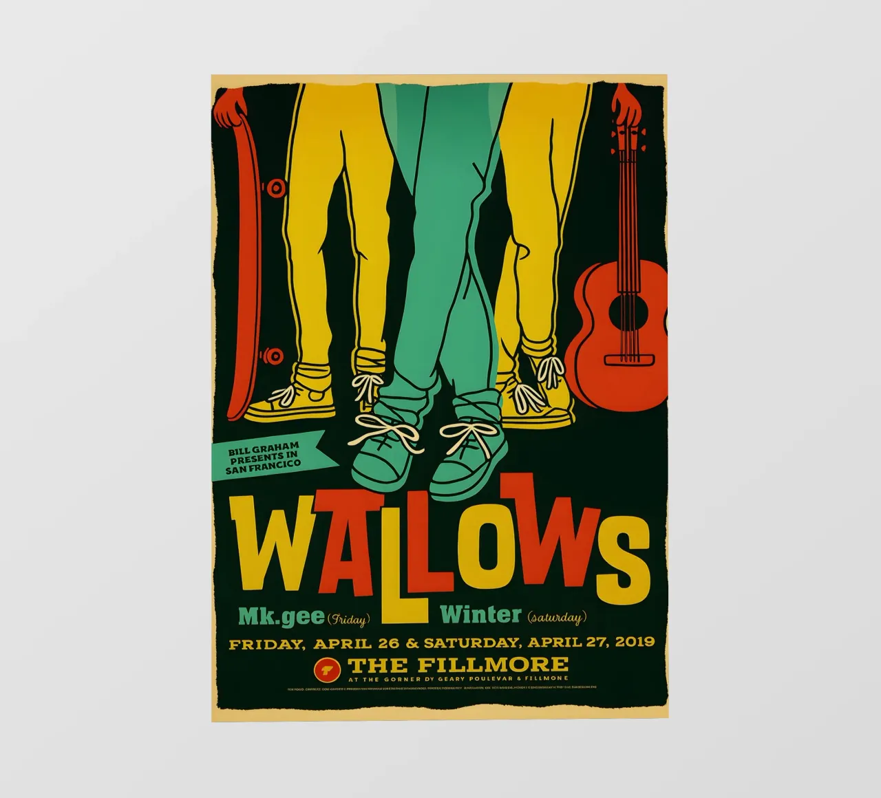 WALLOWS FRIDAY APRIL 26 & SATURDAY APRIL 27 2019 backlit film by DGUnder