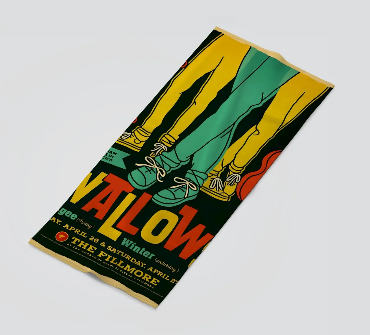 WALLOWS FRIDAY APRIL 26 & SATURDAY APRIL 27 2019 beach towel by DGUnder