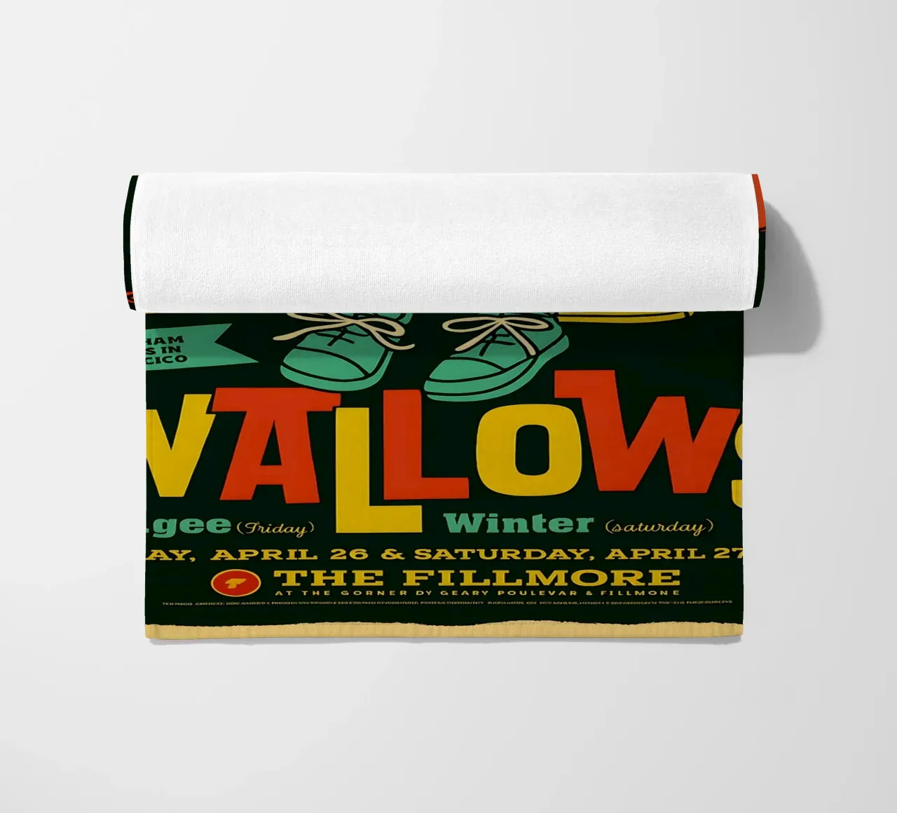 WALLOWS FRIDAY APRIL 26 & SATURDAY APRIL 27 2019 beach towel by DGUnder