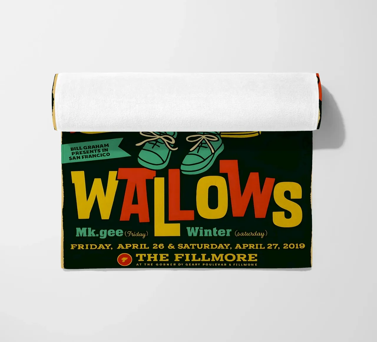WALLOWS FRIDAY APRIL 26 & SATURDAY APRIL 27 2019 beach towel by DGUnder