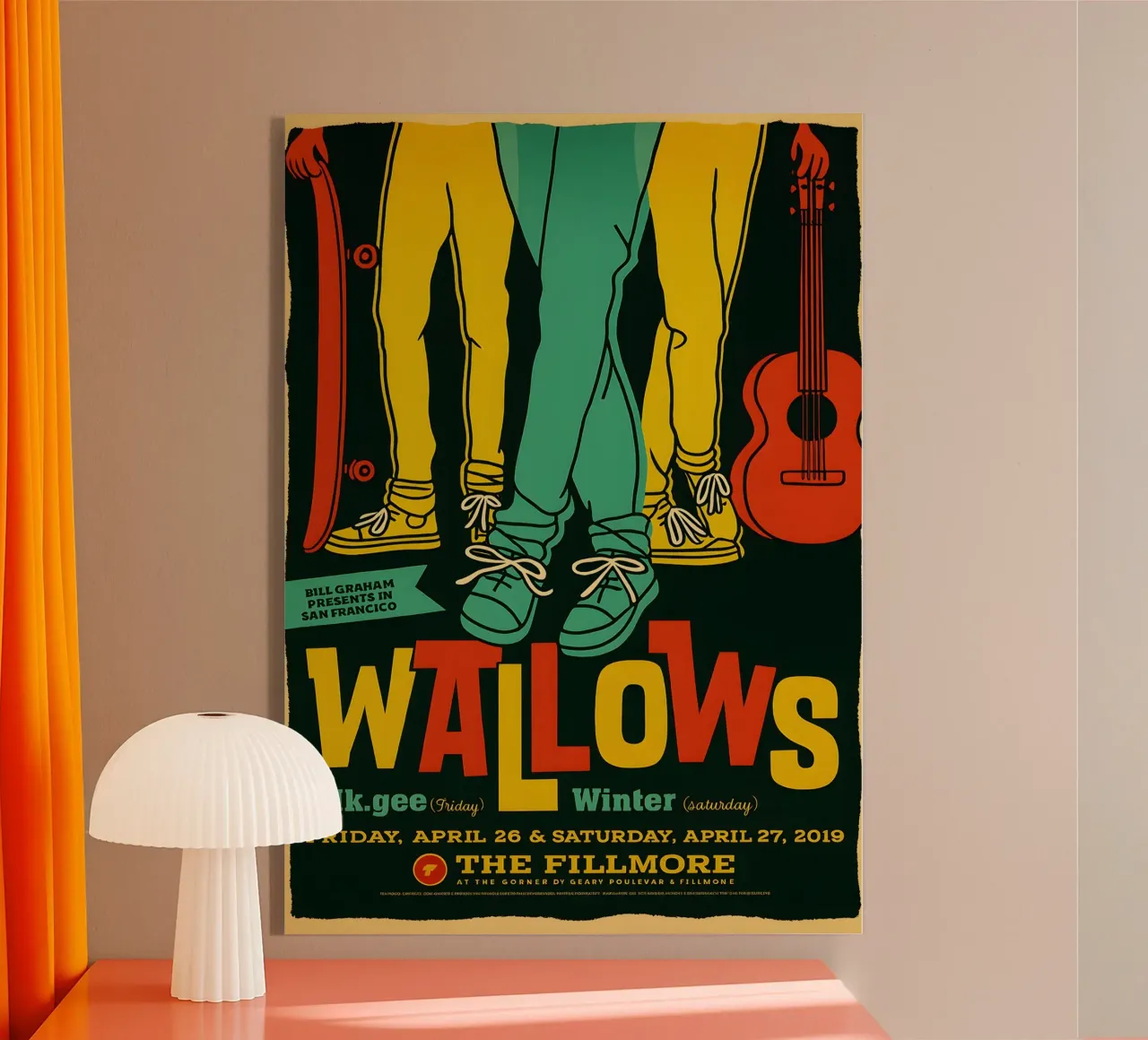 WALLOWS FRIDAY APRIL 26 & SATURDAY APRIL 27 2019 acrylic glass by DGUnder