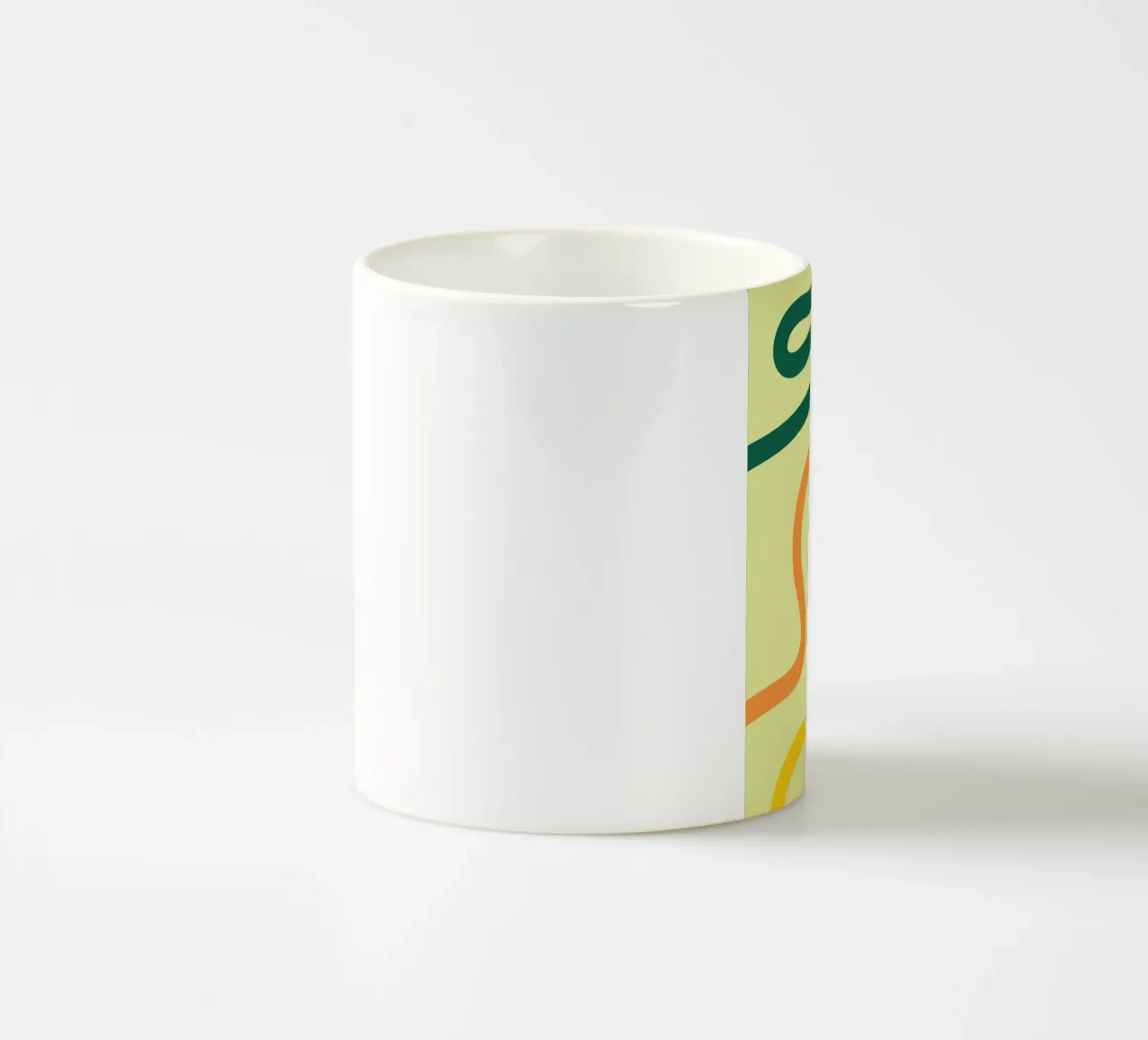 Linea d'arte corda colorata tazza in ceramica da galihstudio