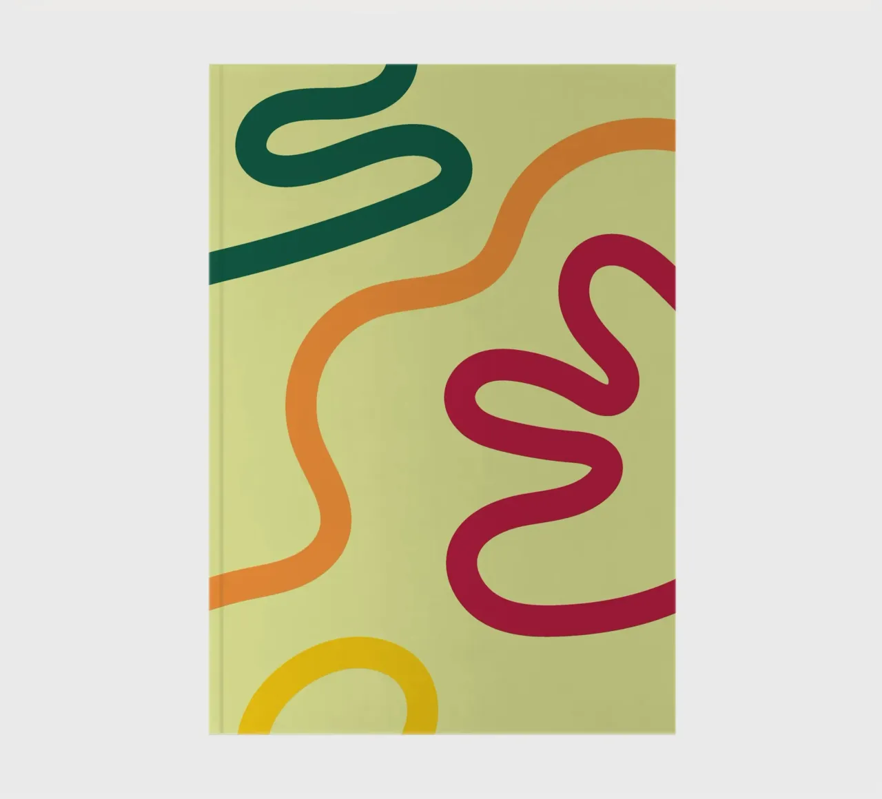 Linea d'arte corda colorata diario da galihstudio