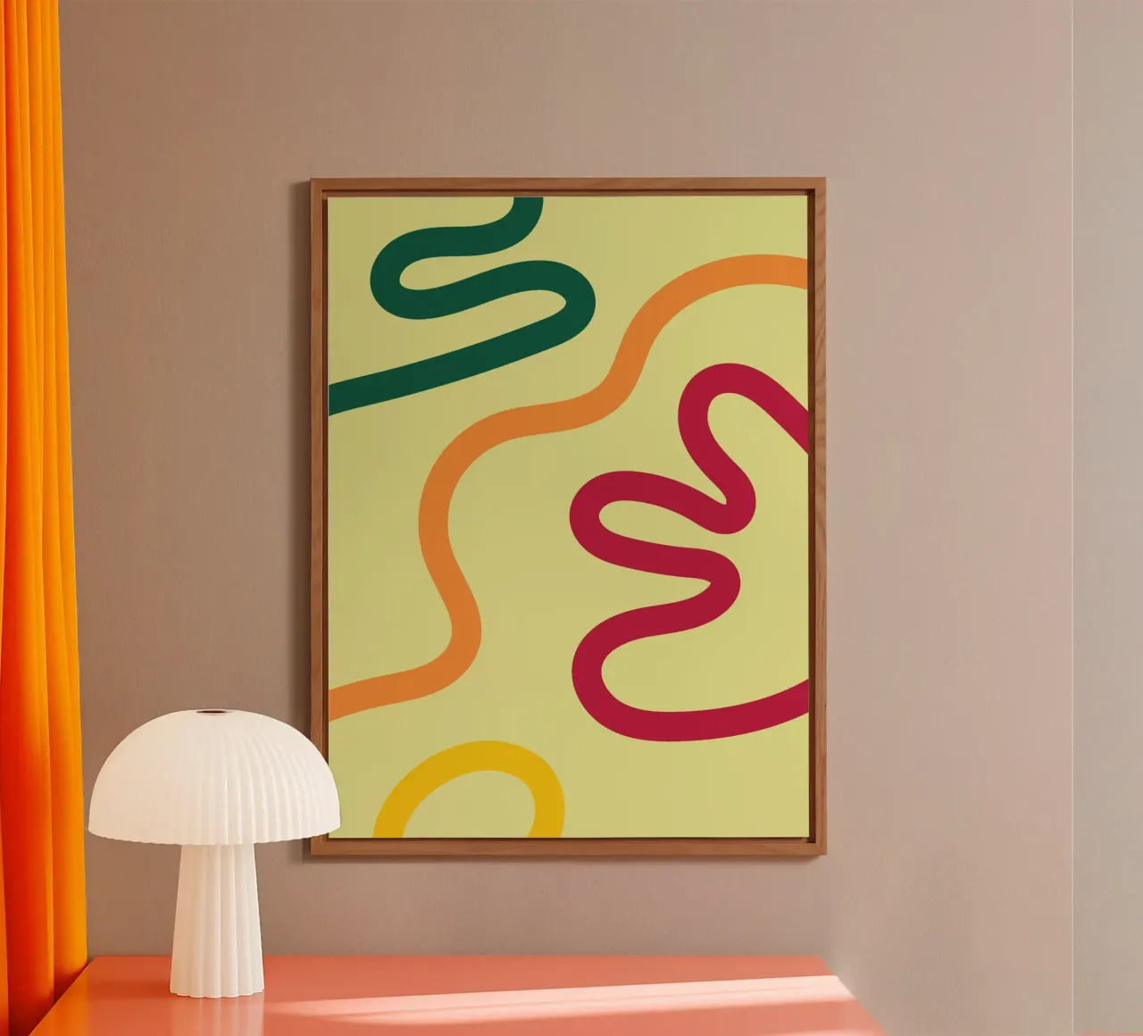 Linea d'arte corda colorata pannello forex da galihstudio