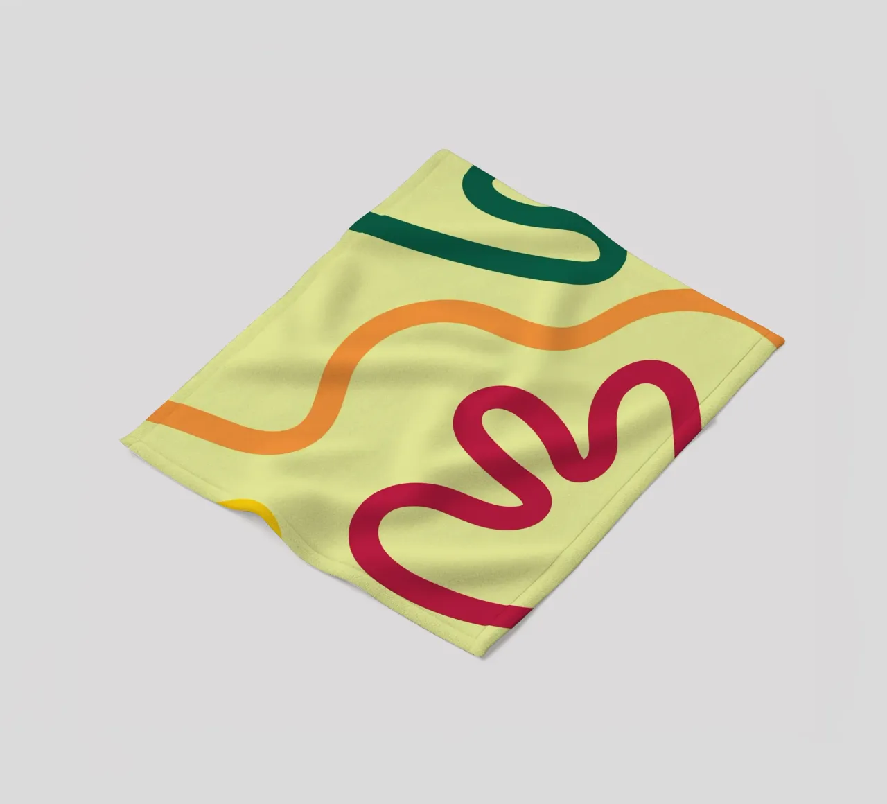 Linea d'arte corda colorata coperta in pile da galihstudio