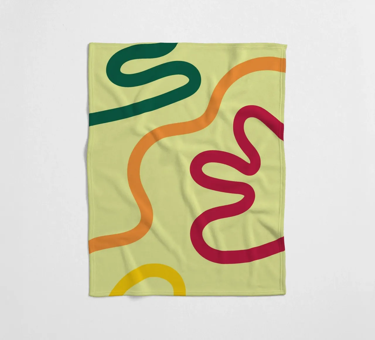 Linea d'arte corda colorata coperta in pile da galihstudio