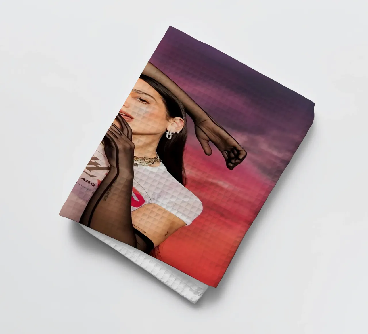 Dua Lipa canovaccio da cucina da Musadad Shop