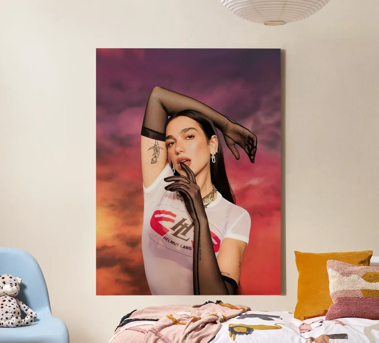 Dua Lipa canvas met Baklijst van Musadad Shop