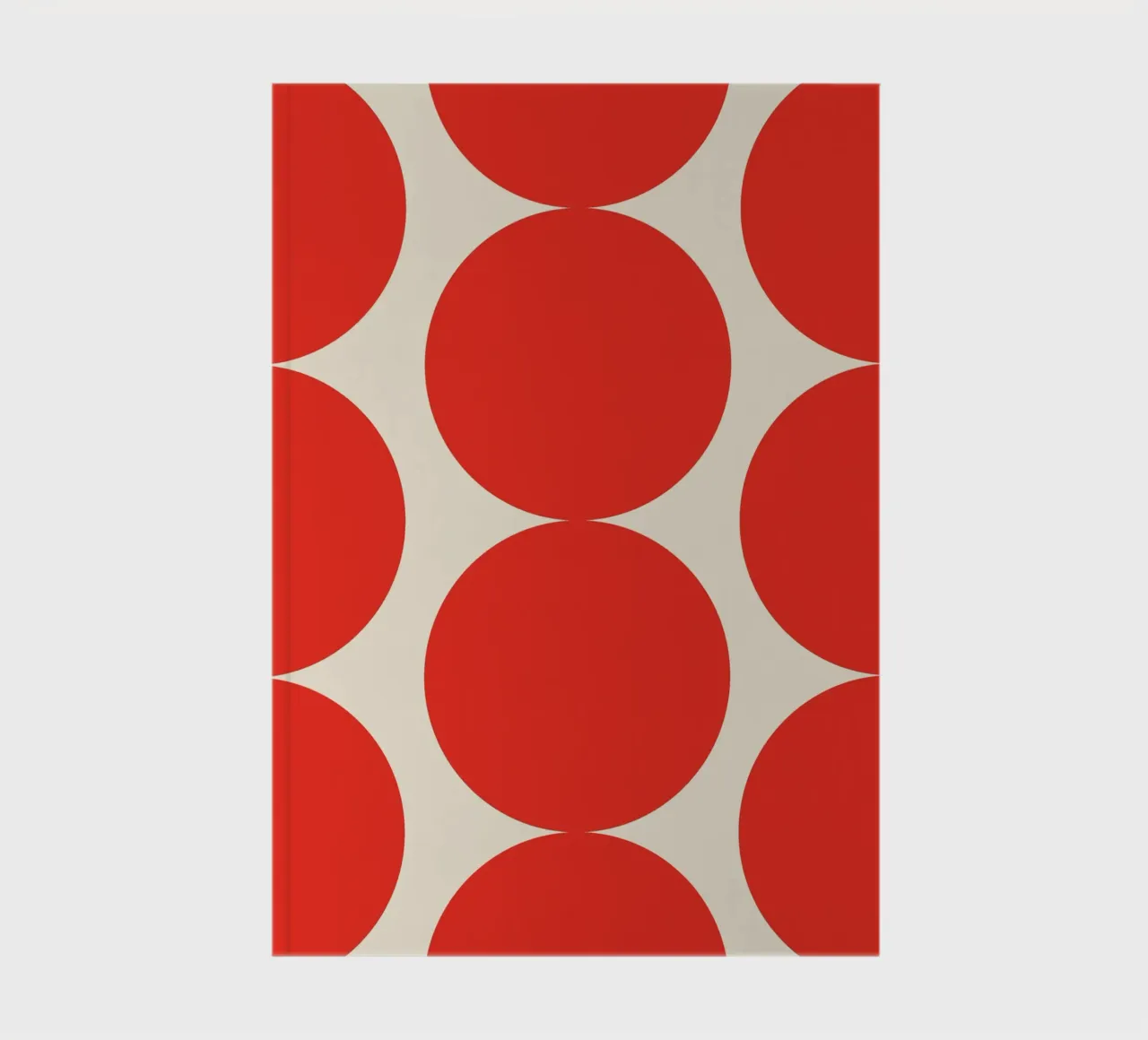 Red Dot Circle Abstract notebook by galihstudio