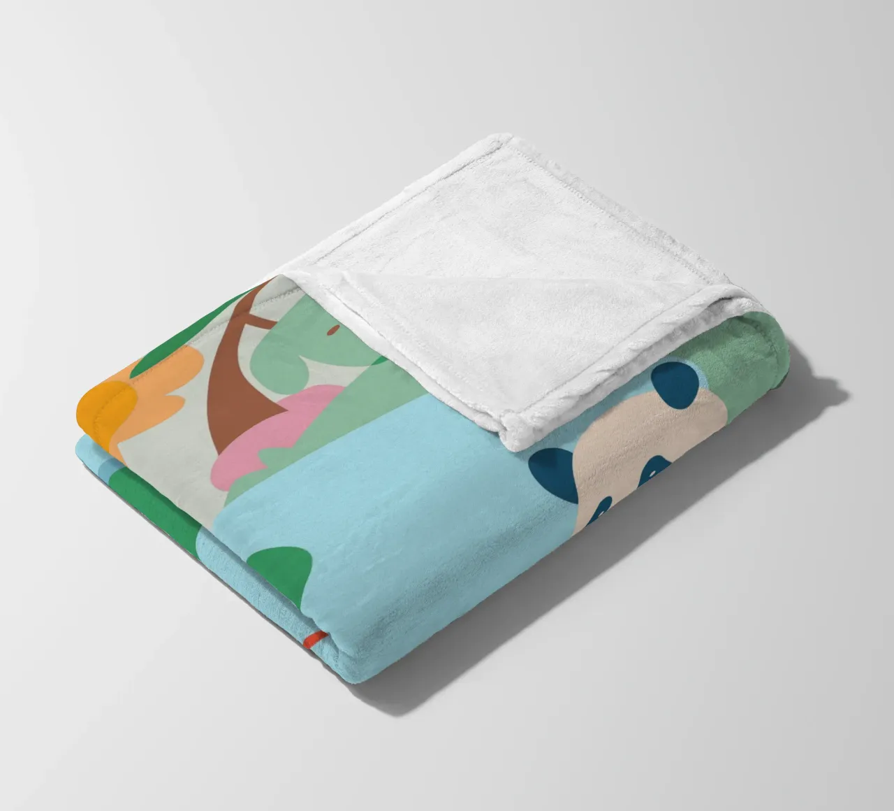 Fischereipanda Fleecedecke von CUTE ANIMALS