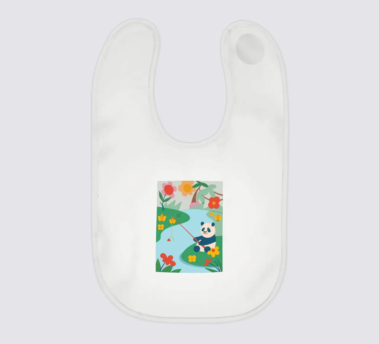 Fischereipanda Babylätzchen von CUTE ANIMALS