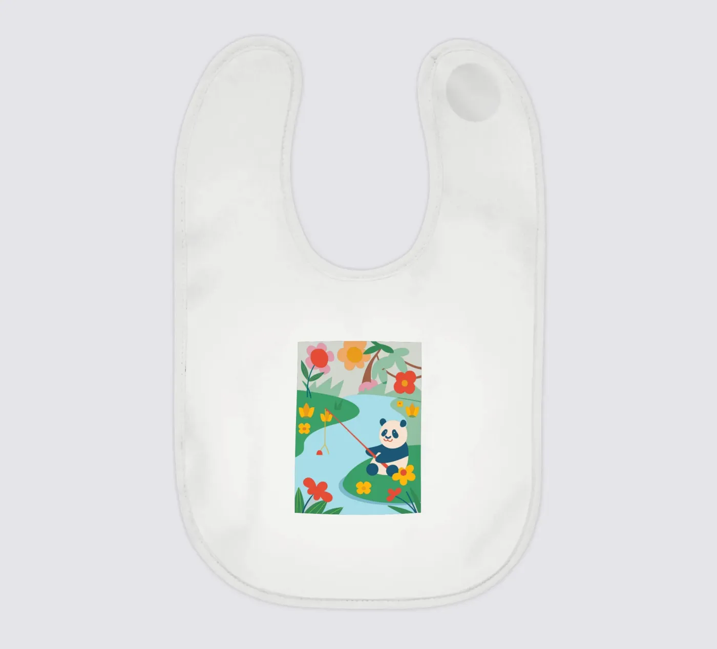 Fischereipanda Babylätzchen von CUTE ANIMALS
